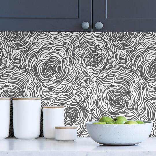 NuWallpaper Black Beauty Peel & Stick Wallpaper
